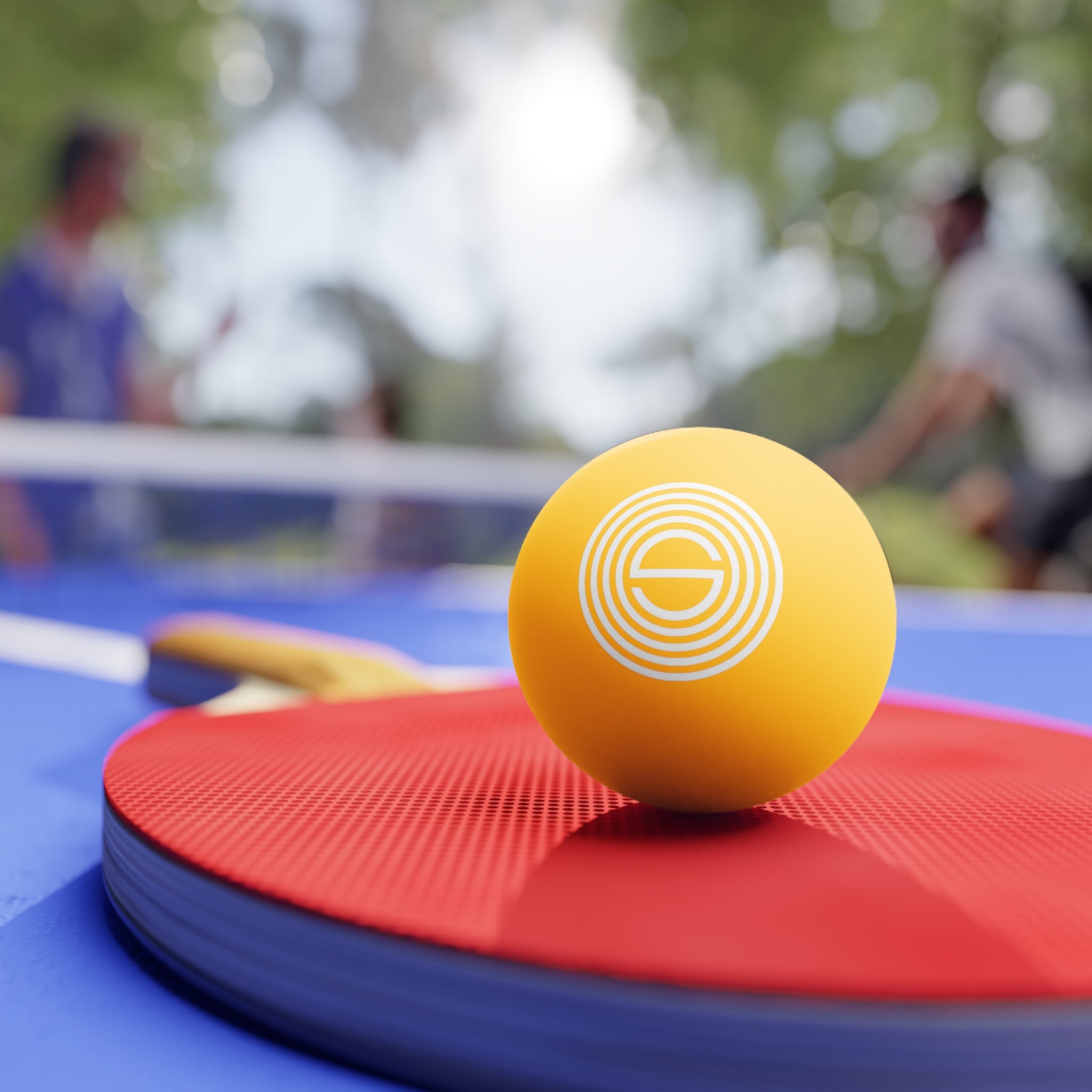 Orange SEVCO Seal Ping Pong Balls