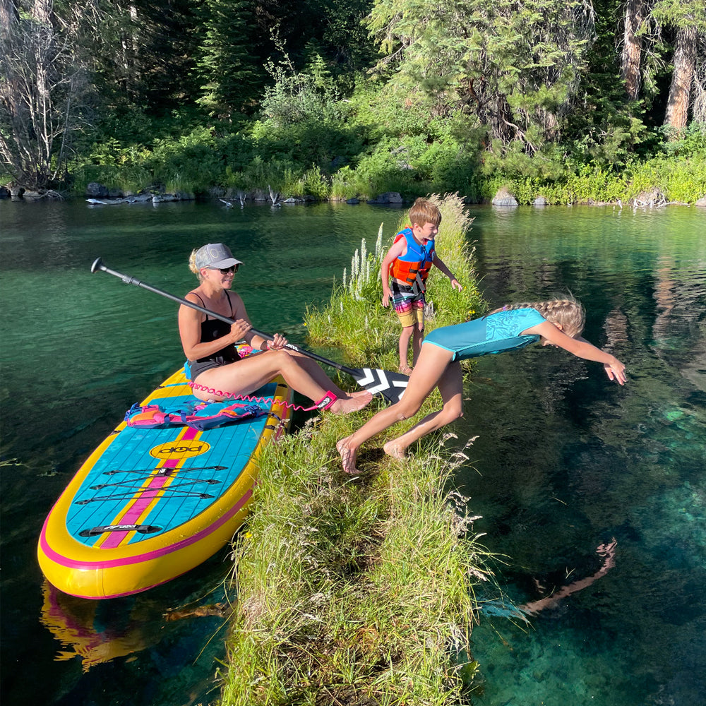 9' Full Coiled SUP Paddleboard Leash - Vibrant Collection