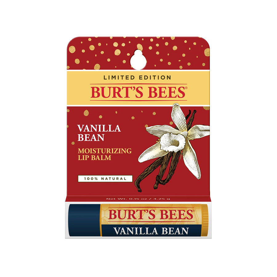 BURT'S BEES HOLIDAY VANILLA BEAN LIP BALM (1 TUBE, 0.15 OZ)