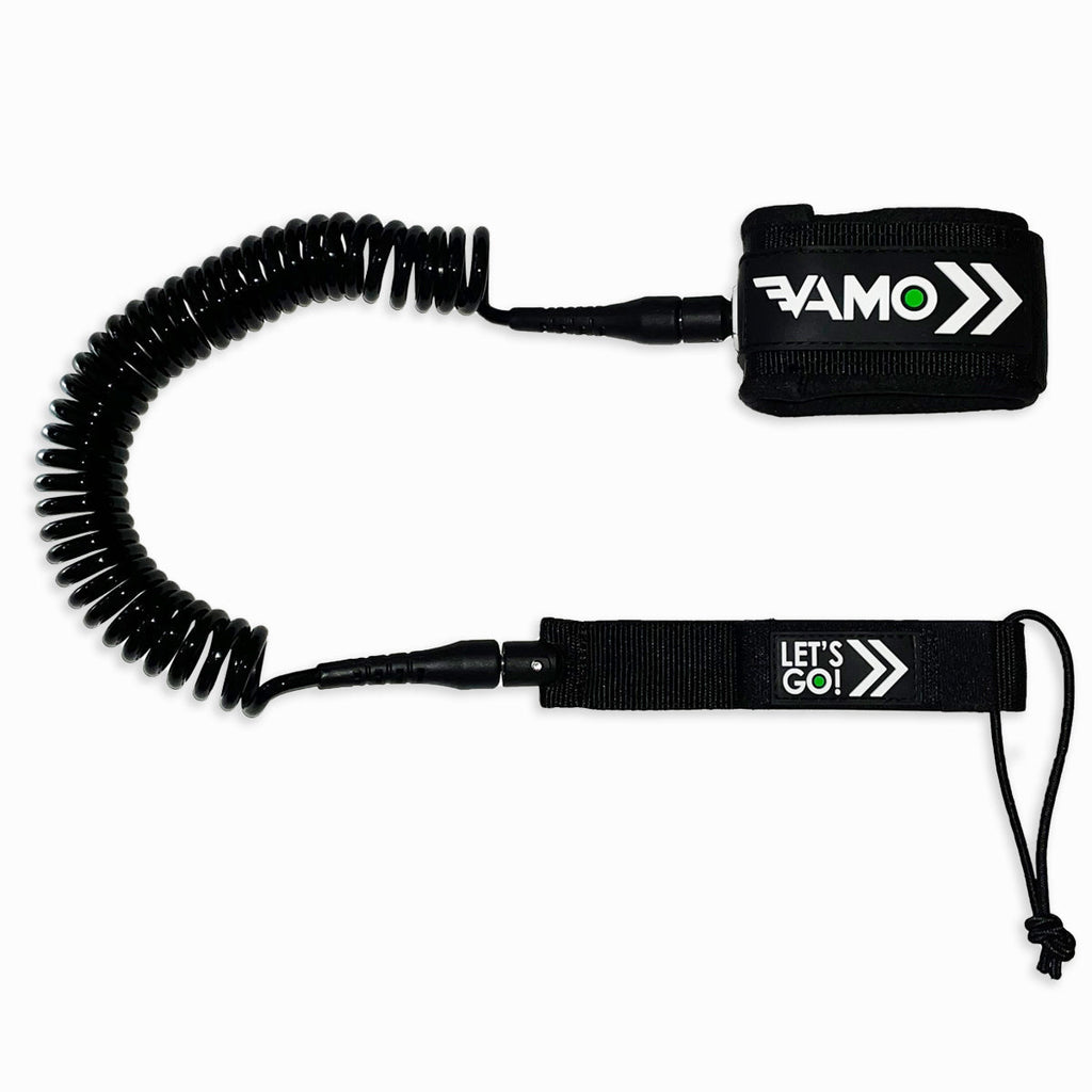 6' FOIL 6mm 'Calf' Coiled - Black