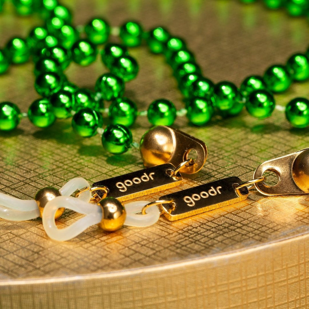 "Don't Ask How I Got These" Mardi Gras Glam G Polarized Sunglasses