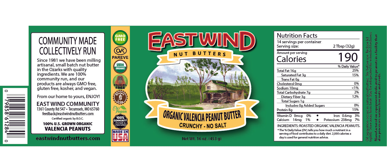 Organic Valencia Peanut Butter