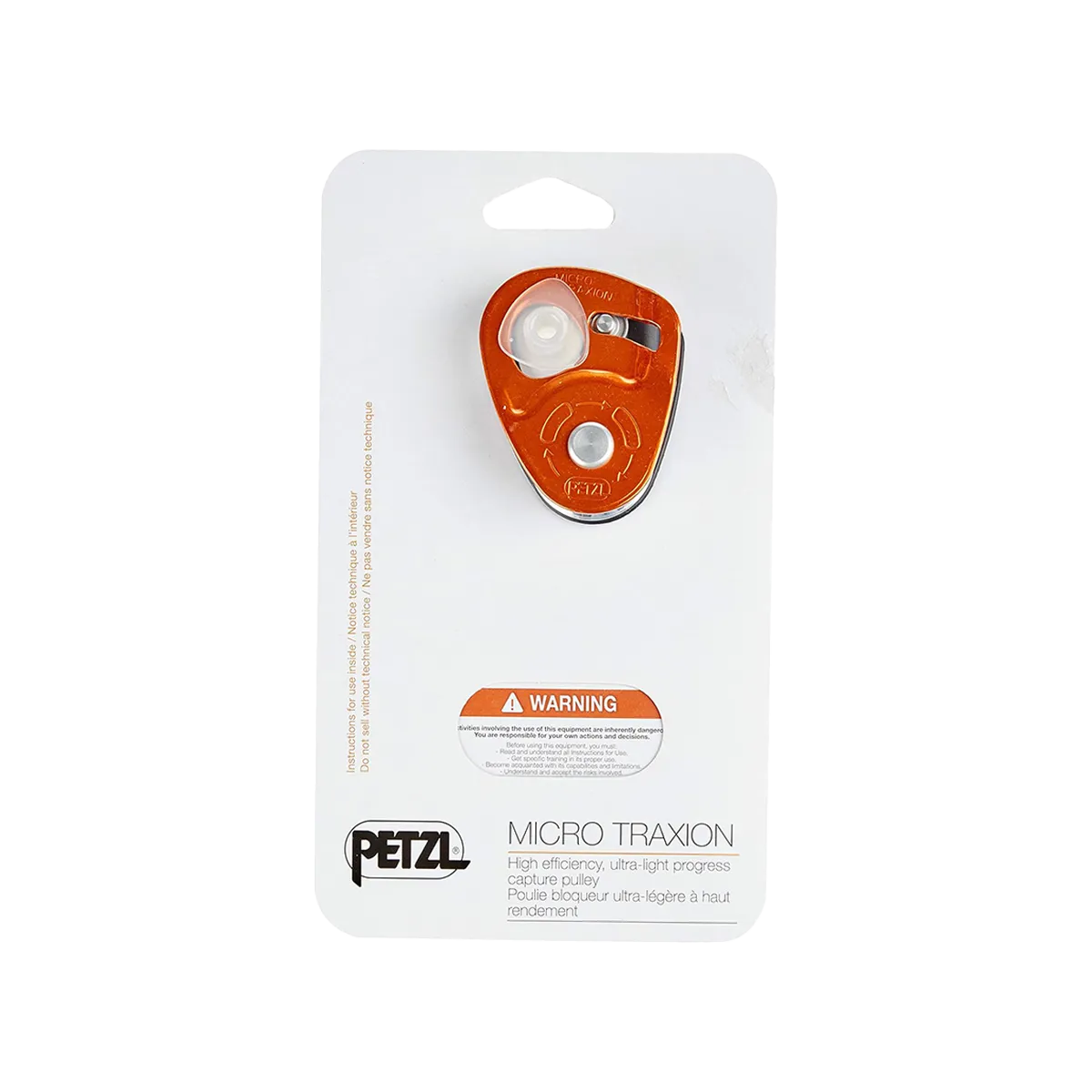 PETZL Carrucola Bloc Micro Traxion Blocker Pulley