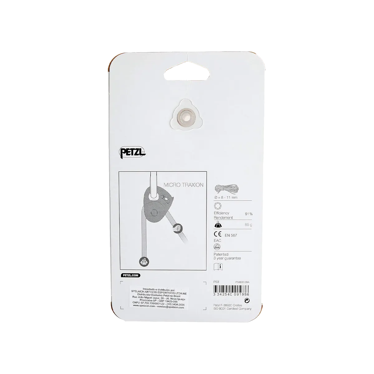 PETZL Carrucola Bloc Micro Traxion Blocker Pulley