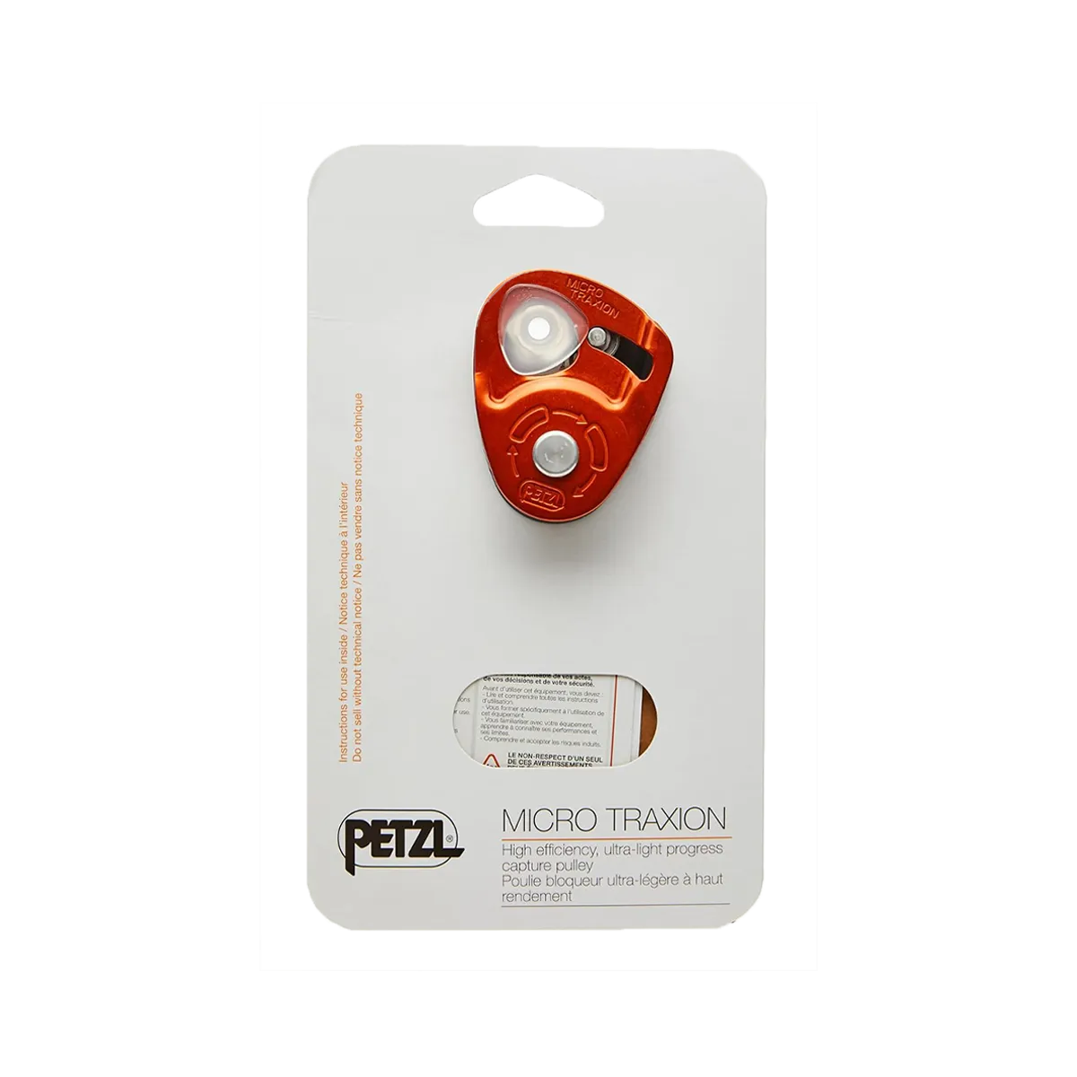 PETZL Carrucola Bloc Micro Traxion Blocker Pulley