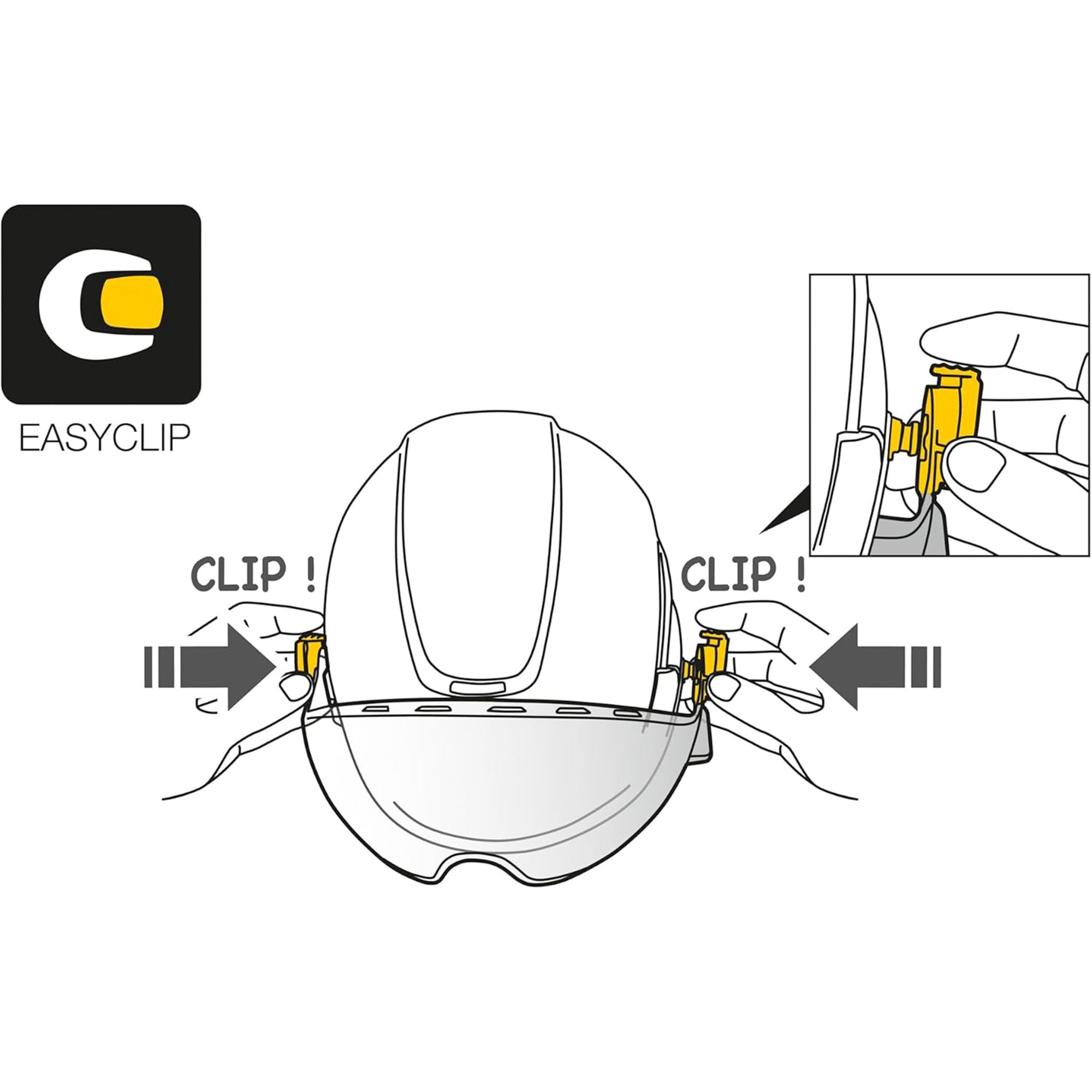 PETZL VIZIR Clear Eye Shield Enhanced Eye Protection for VERTEX & STRATO Helmets