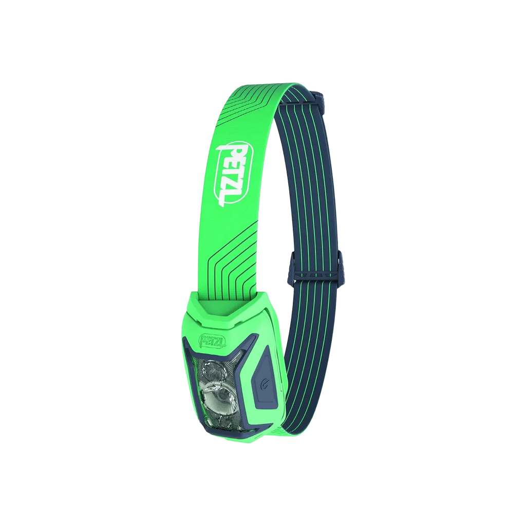 PETZL ACTIK Headlamp 450 Lumen Light with Red Lighting - Green