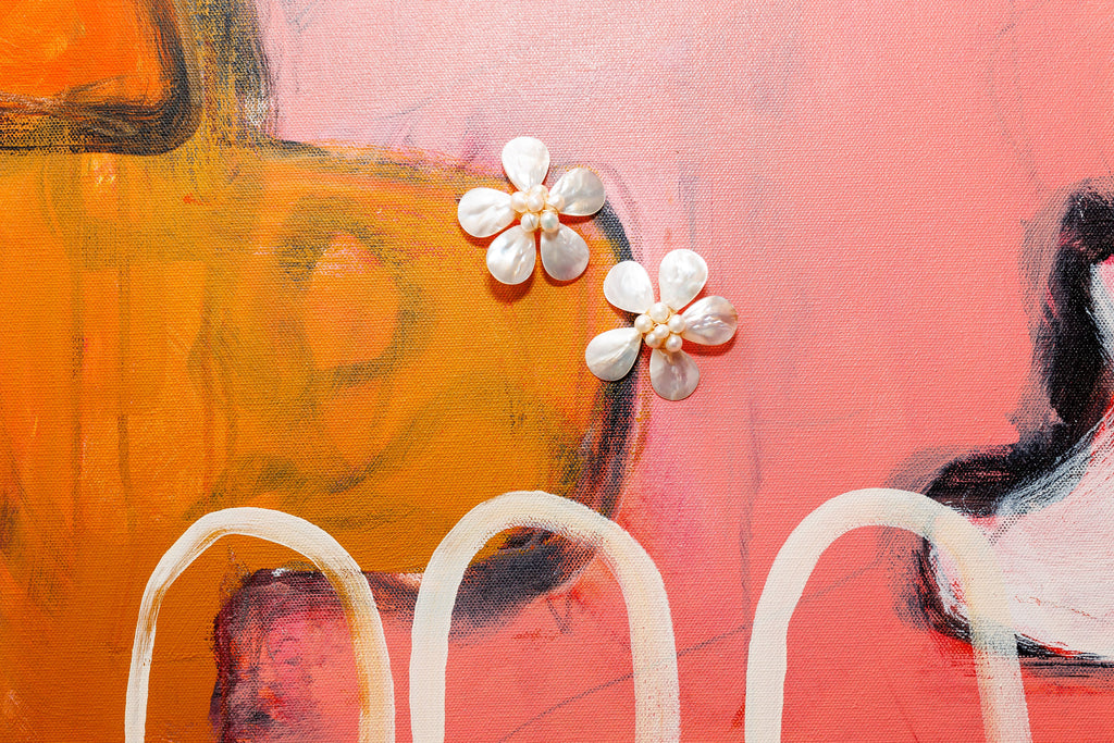 Bridal Magnolia Stud