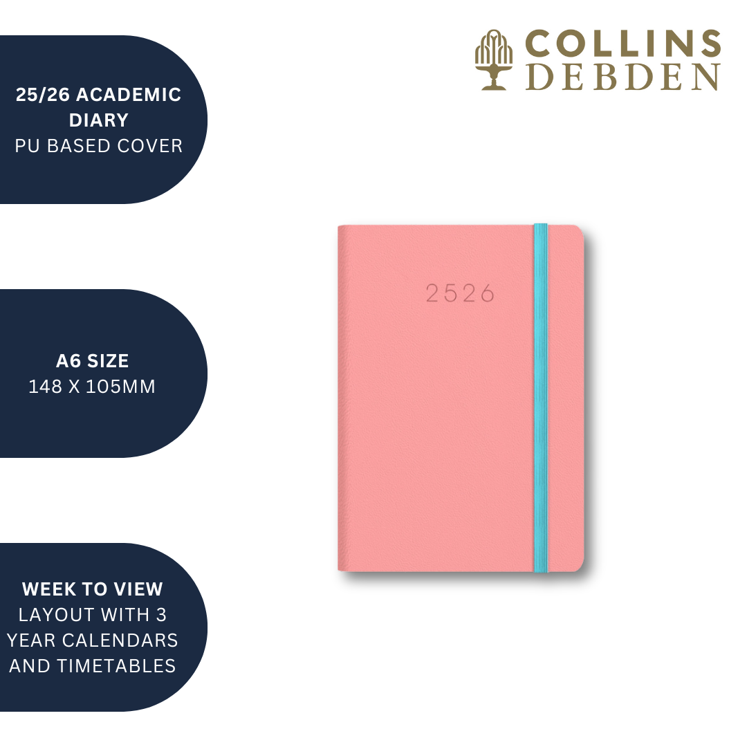 Legacy - A6 Week-to-View Mid/Academic Year Diary Planner 2025-2026