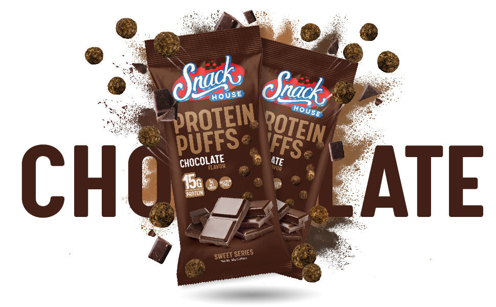 Chocolate Protein Puffs - Single Serving - 8-Pack Box