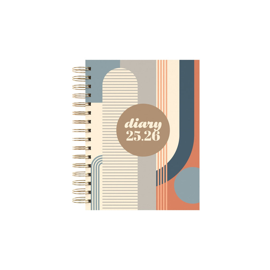 Scandi - A5 Day-to-Page Mid/Academic Year Diary Planner 2025-2026