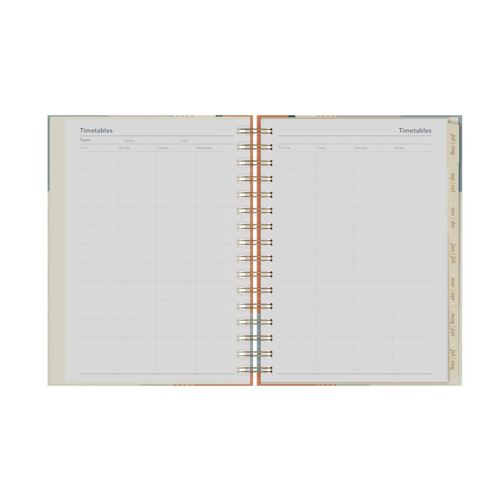 Scandi - A5 Day-to-Page Mid/Academic Year Diary Planner 2025-2026