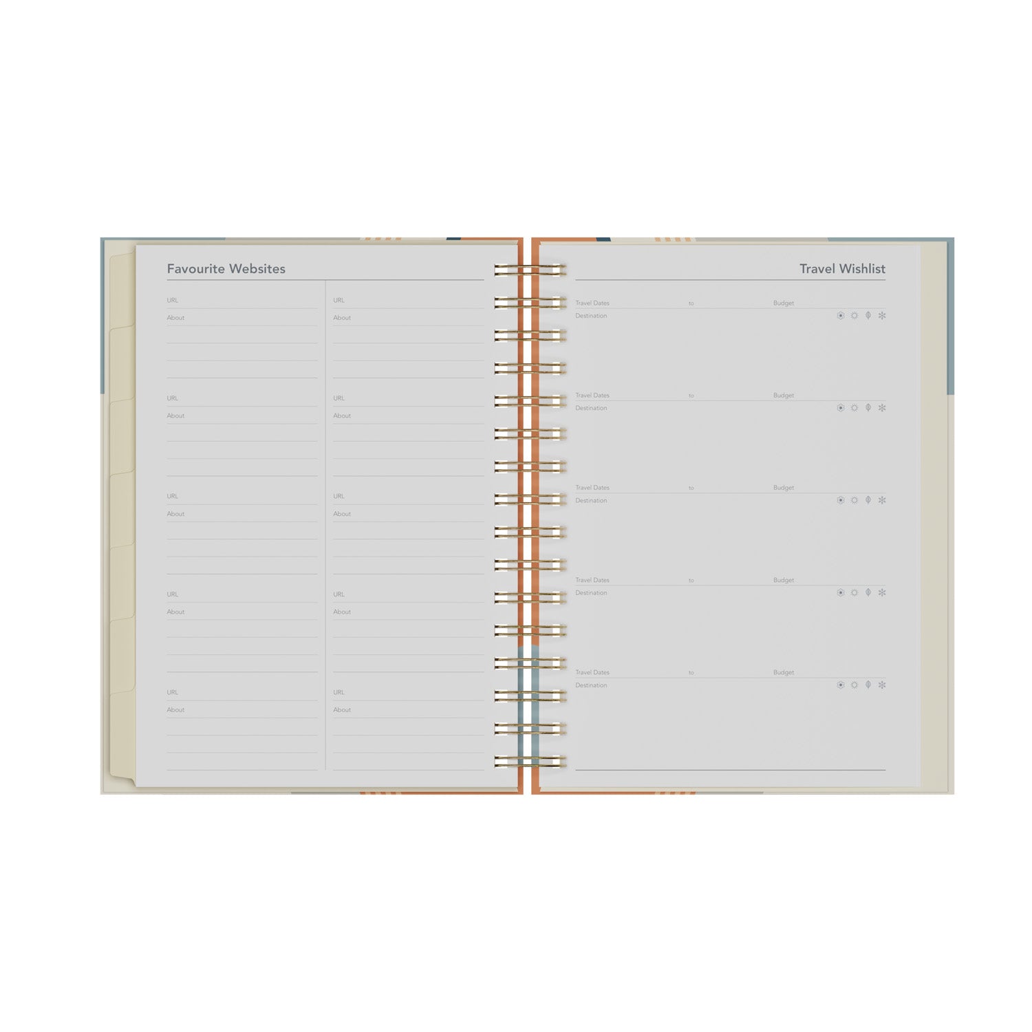 Scandi - A5 Day-to-Page Mid/Academic Year Diary Planner 2025-2026