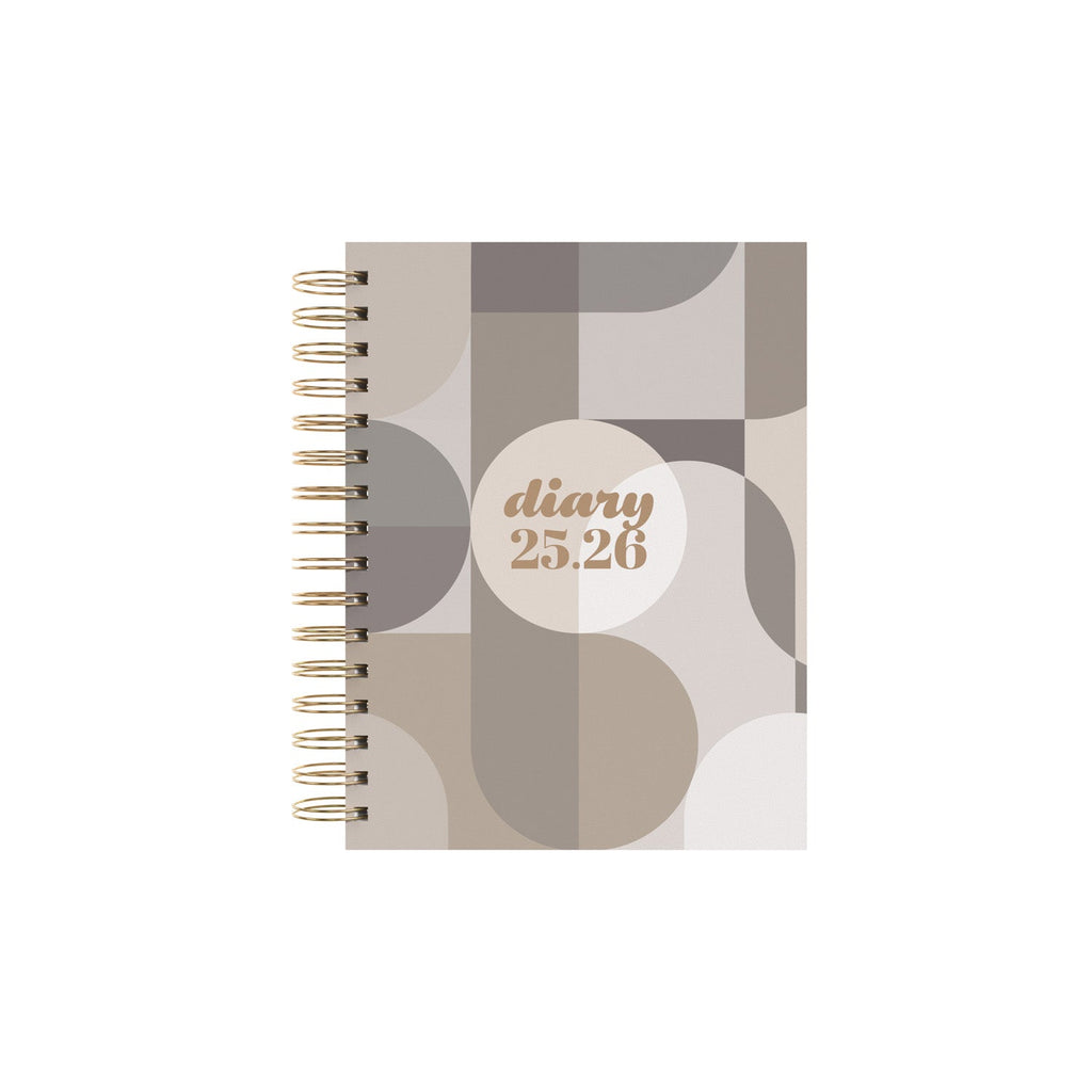 Scandi - A5 Day-to-Page Mid/Academic Year Diary Planner 2025-2026