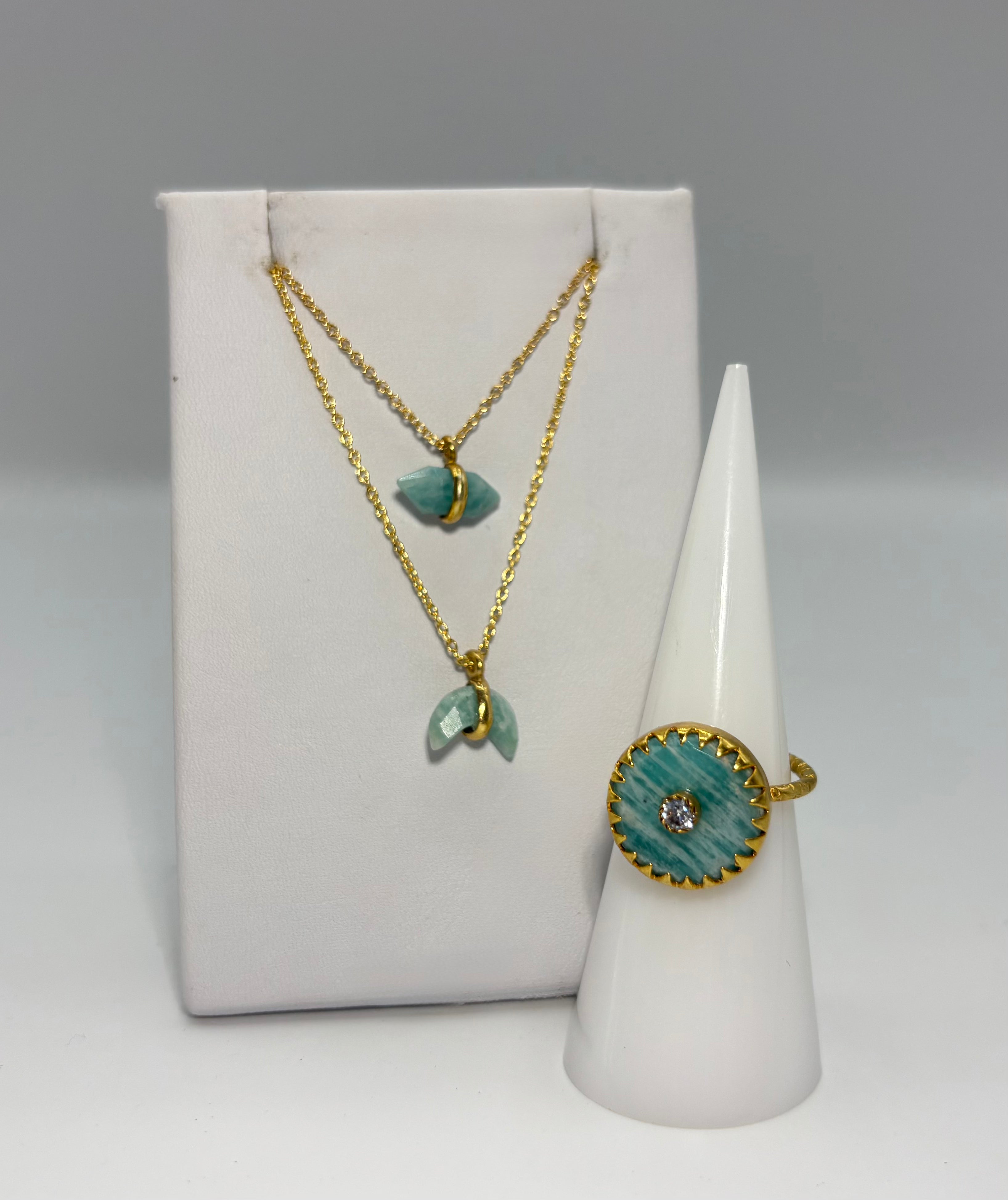 Aquamarine Quartz Trio