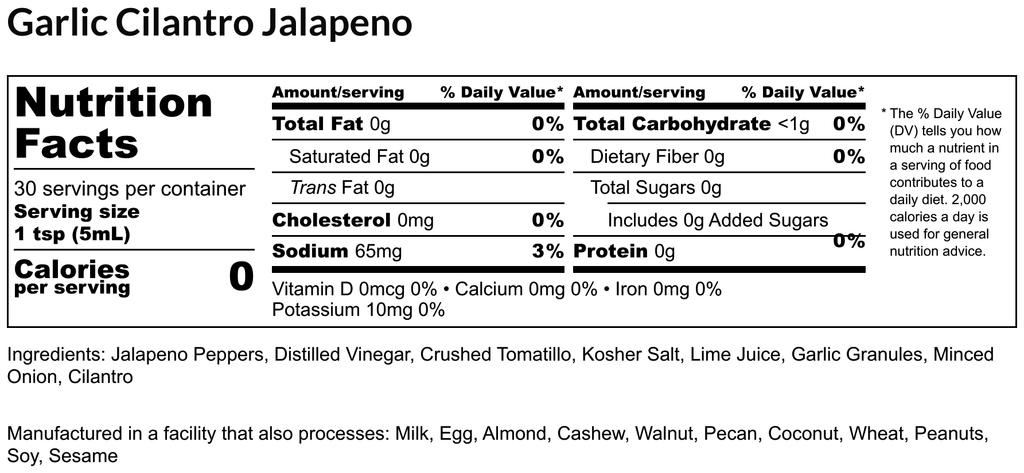 Garlic Cilantro Jalapeno