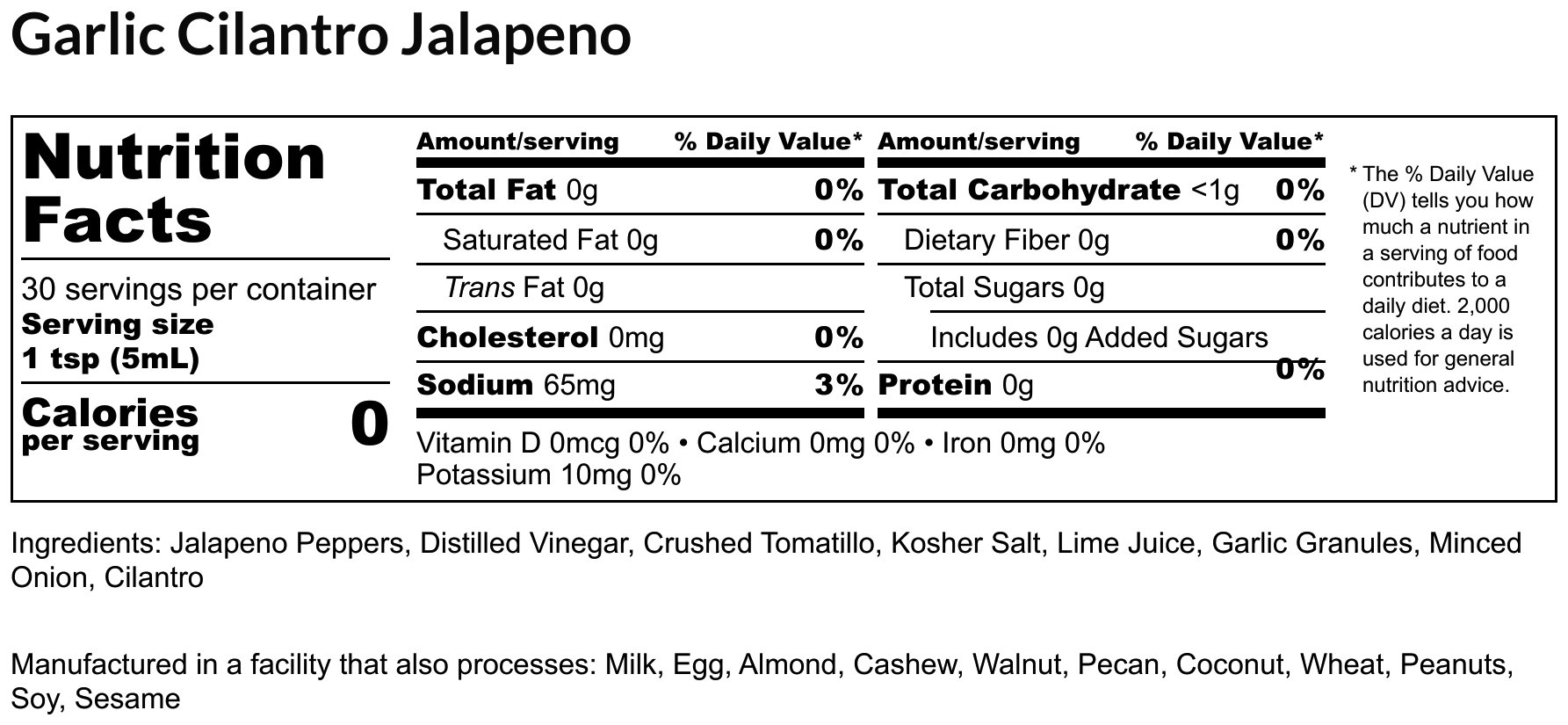 Garlic Cilantro Jalapeno