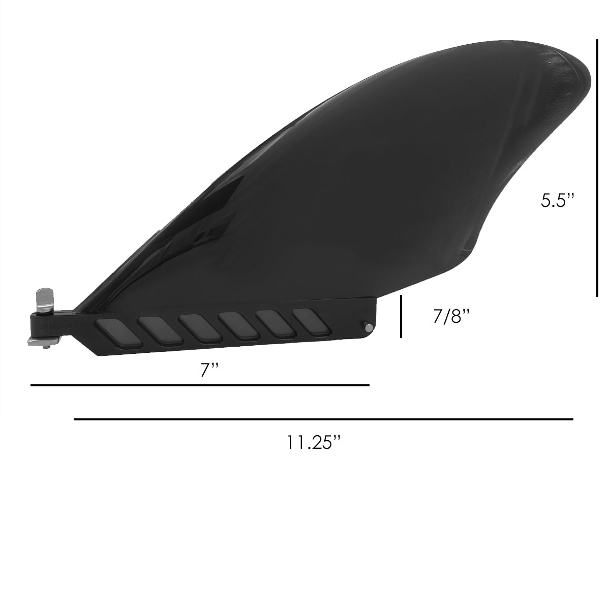 5.5" Keel Fin Findestructable Safety Flex Fin & Toolless Screw