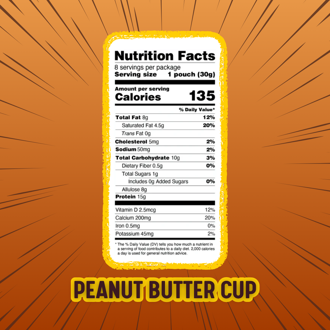 PB Cup Protein Puffs - Single Serving - 8-Pack Box