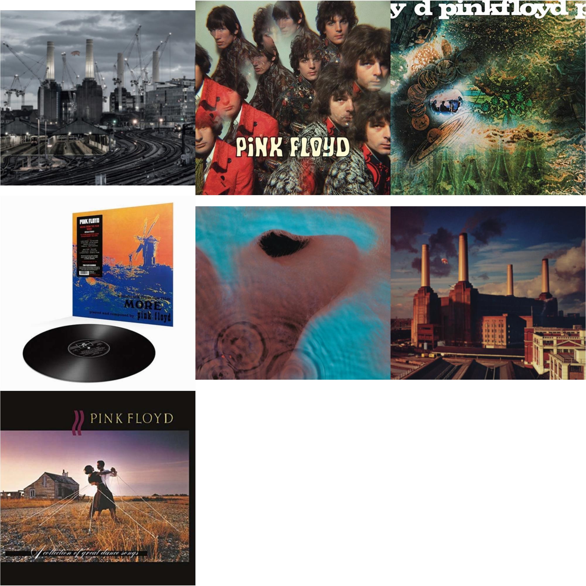 Pink Floyd - Animals (2018 Remix) (180G) & Piper At The Gates Of Dawn (Mono Version) & Saucerful Of Secrets (180G) & More (180G) & Meddle (180G/Gatefold/2016 Version) & Animals (180G) (2016 Version) & Collection Of Great Dance Songs (180G) - LP Vinyl