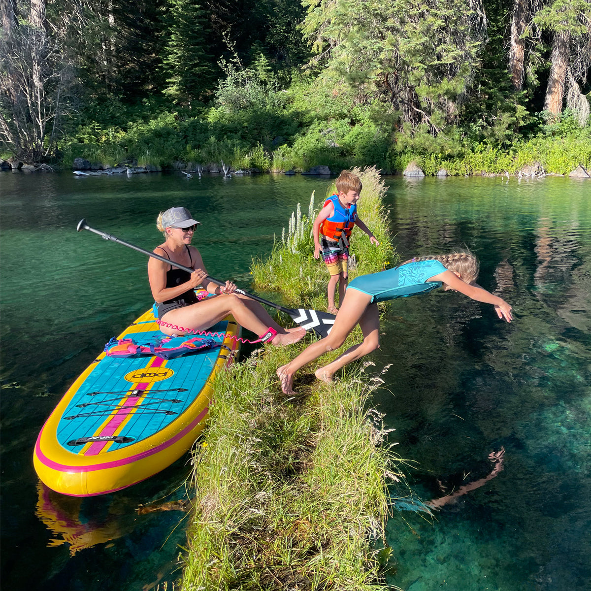 Carbon-Fiberglass Adjustable Paddle with ABS Edge  - Black