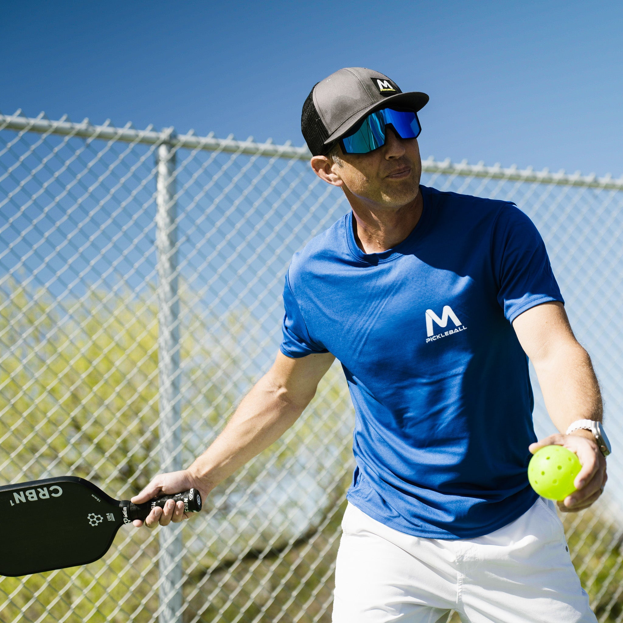 Pro-Guard Glasses Set with Blue Mirrored Lens