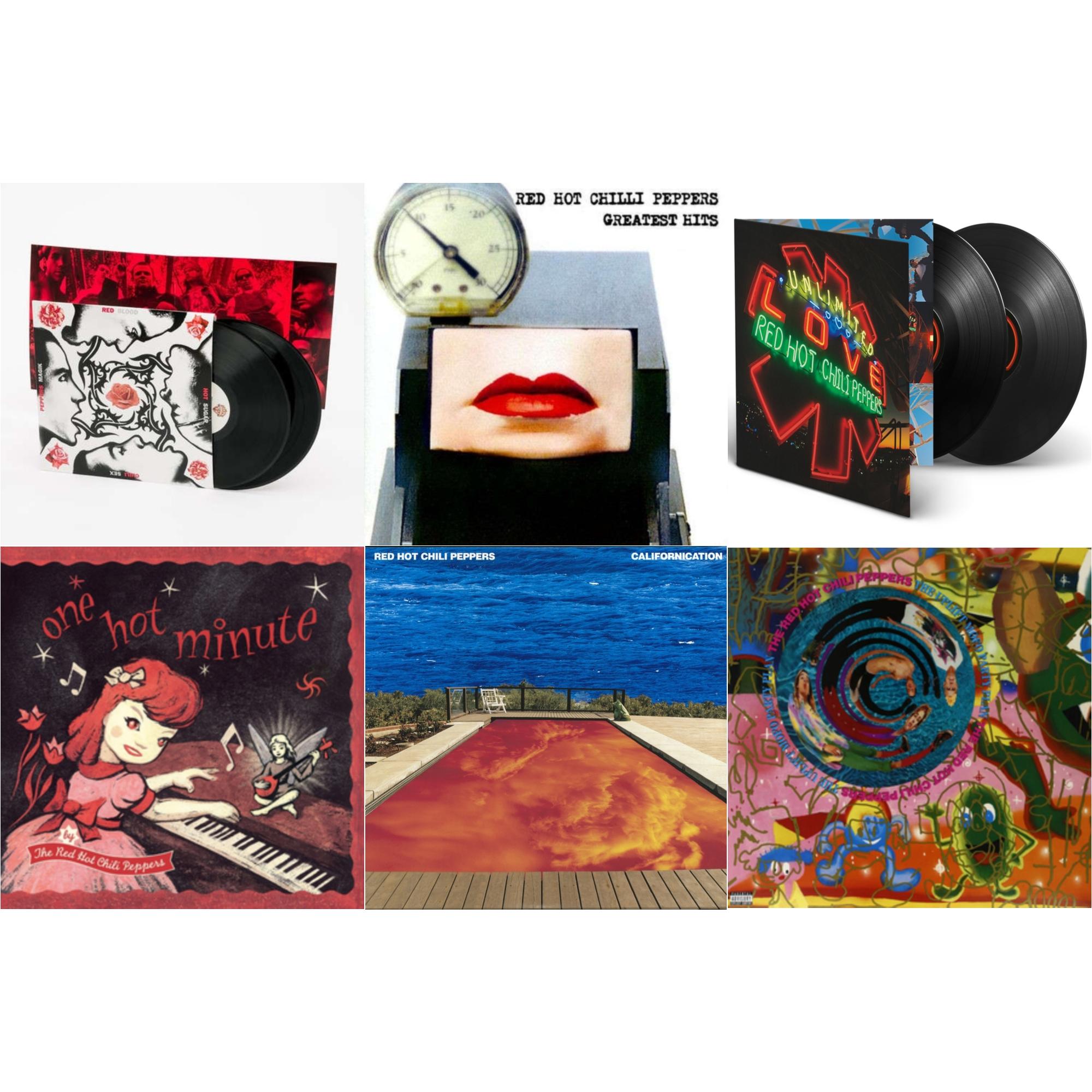 Californication (2LP/180G) & Greatest Hits (X) & Unlimited Love (Deluxe/2LP) & One Hot Minute & Blood Sugar Sex Magik & Uplift Mofo Party Plan