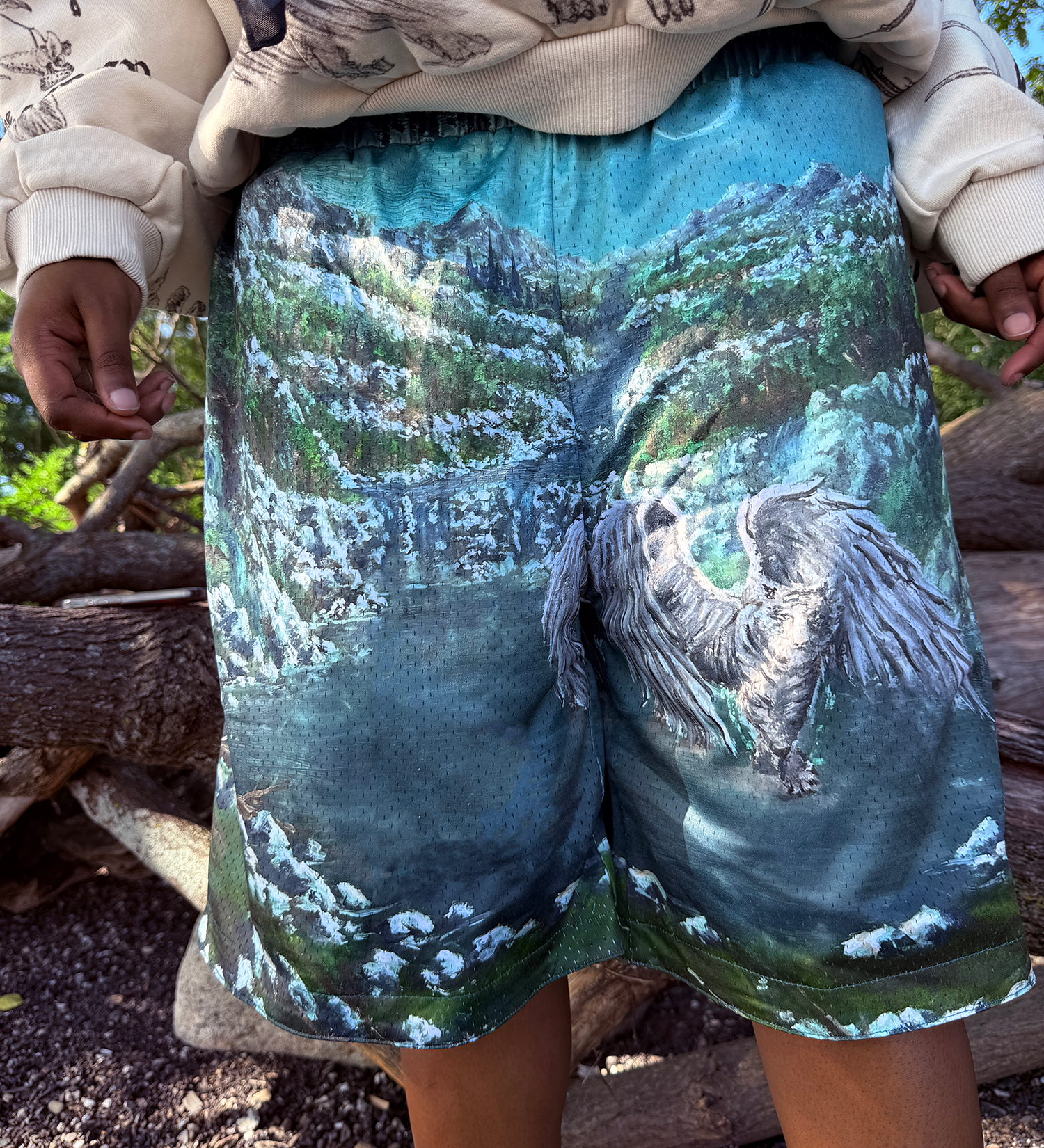 GODREALM-TRANCE SHORTS