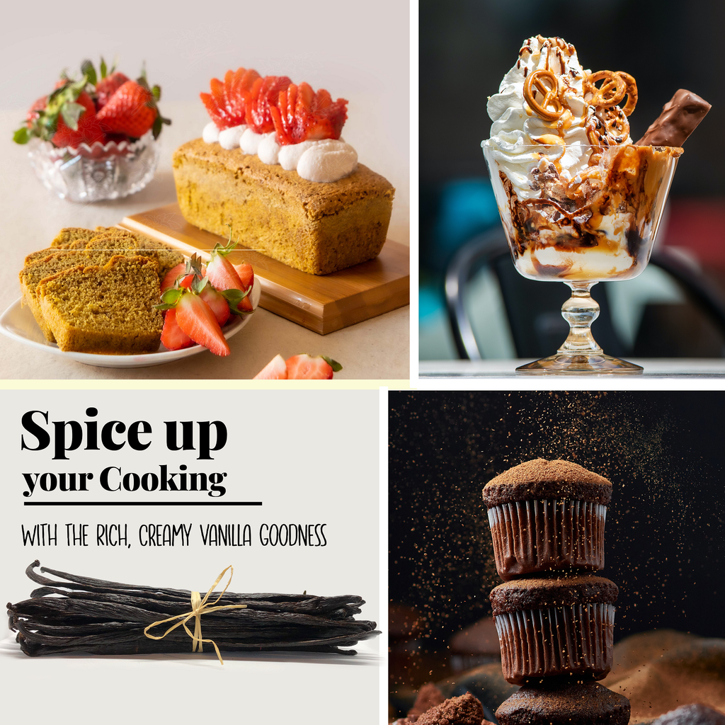 25 Whole Premium Bulk Ugandan Vanilla Beans Grade A  –  The Gold Standard of Flavor