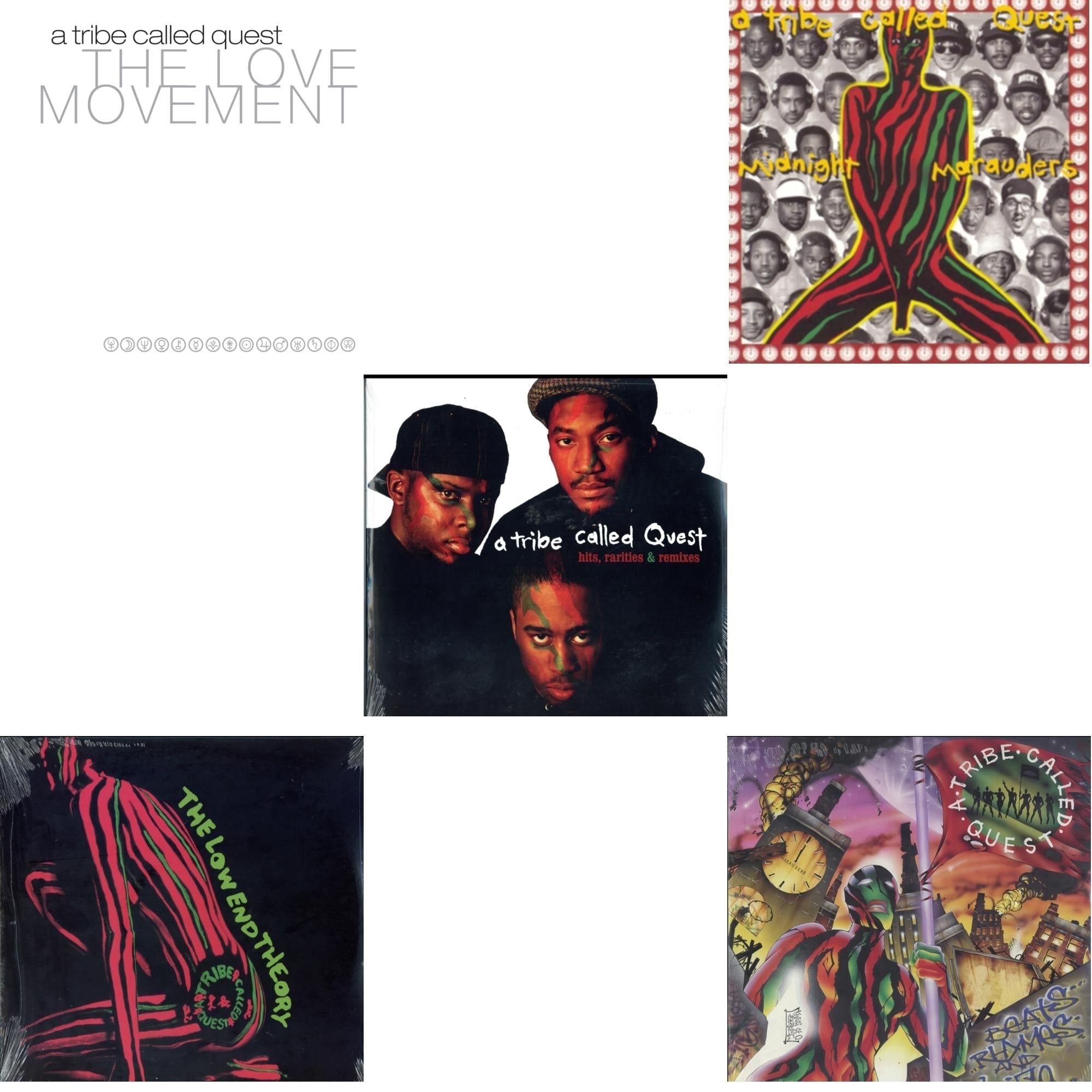 Low End Theory & Midnight Marauders & Beats Rhymes & Life & Hits, Rarities & Remixes & Love Movement (X) (3LP)
