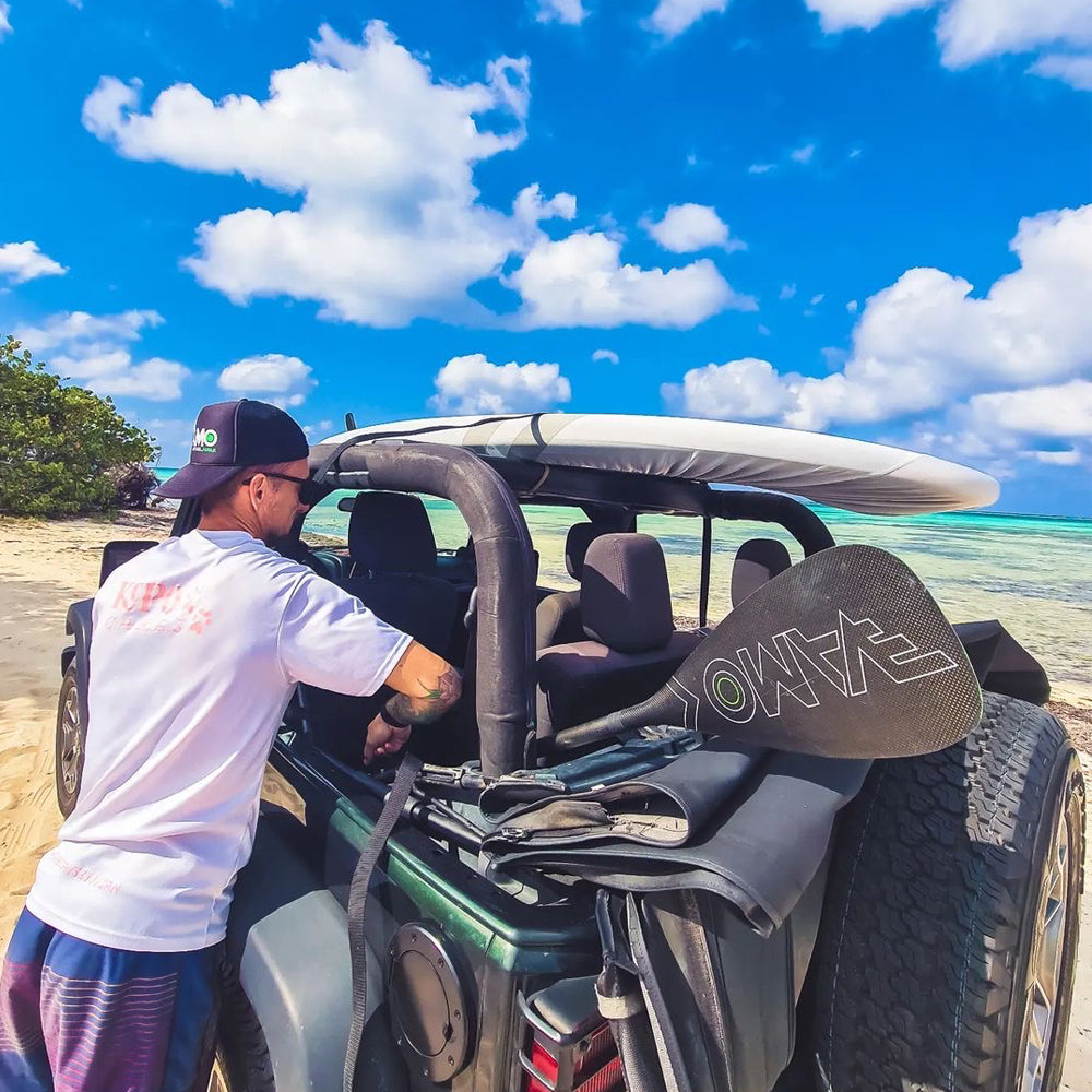 Full Carbon Adjustable Paddle with ABS Edge  - SR71 Black