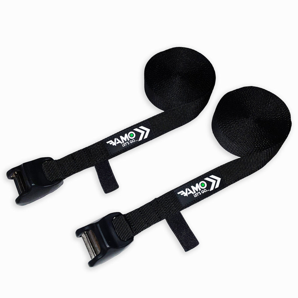 Basic 15' & 10' Tie Down Straps with Silicone Buckle Covers