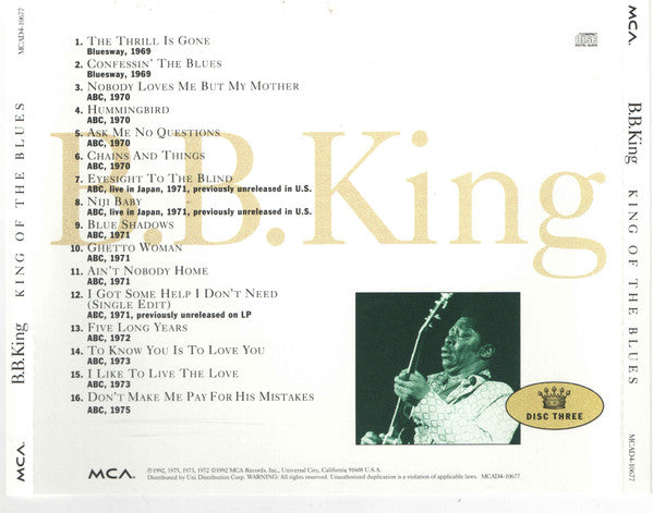 King Of The Blues (4xCD BOX) | Near Mint (NM) Excellent+ (EX+)