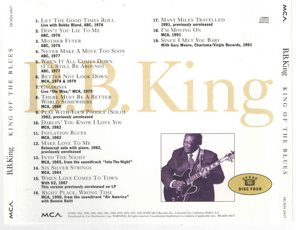 King Of The Blues (4xCD BOX) | Near Mint (NM) Excellent+ (EX+)