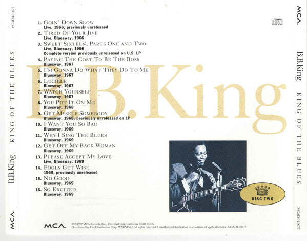 King Of The Blues (4xCD BOX) | Near Mint (NM) Excellent+ (EX+)