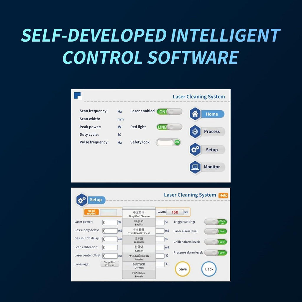 Hand-Held Fiber Laser Cleaner 2000W