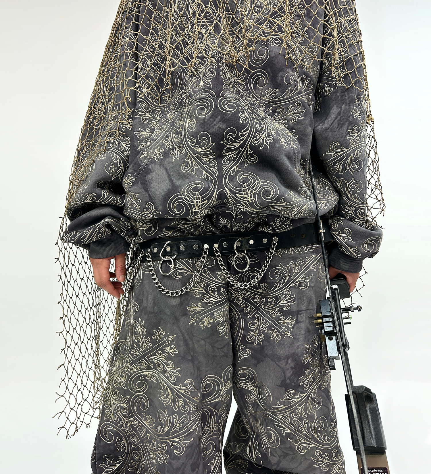 TRANCE HOODIE (OBSIDIAN & GOLD)