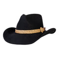 Dusty Trail Black Felt Cowboy Hat