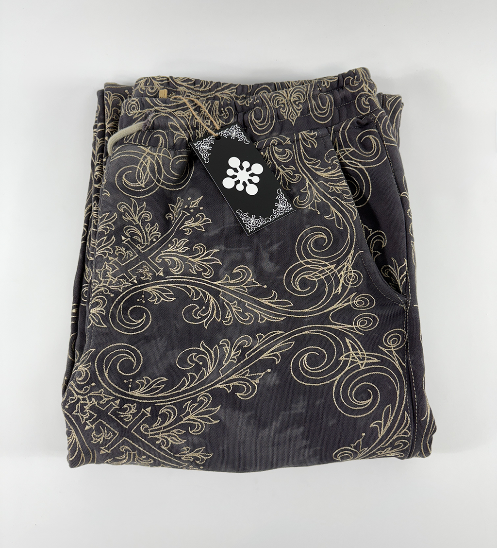 TRANCE SWEATPANTS (OBSIDIAN & GOLD)