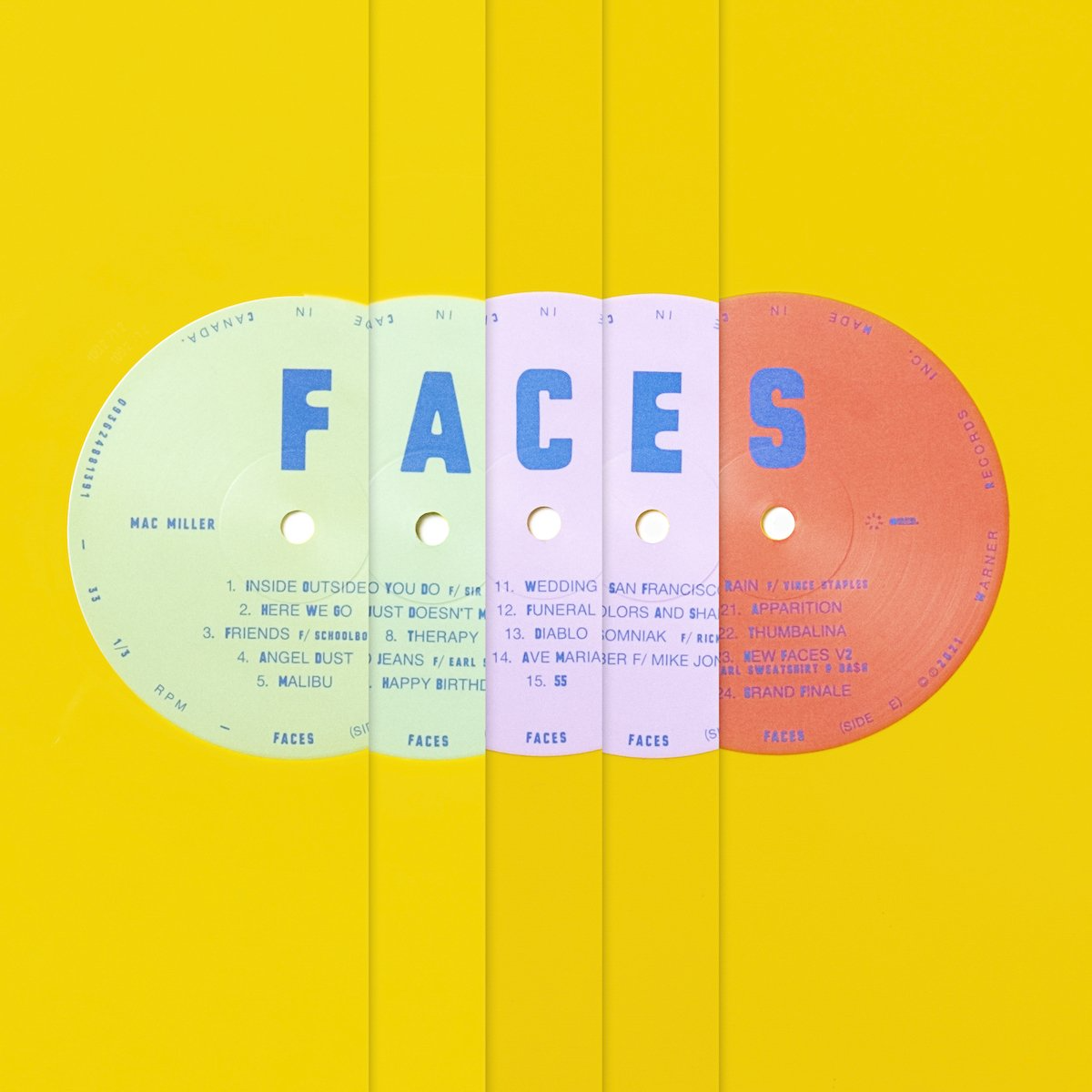 Faces (YELLOW VINYL) | Mint (M) Mint (M)
