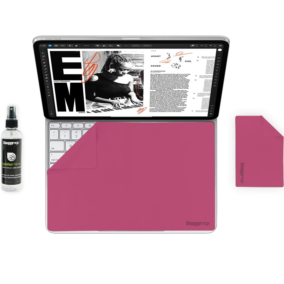 iPad Pro 13" M4 Microfiber UnderWare Pac OptiMist Prime Cleaning Kit