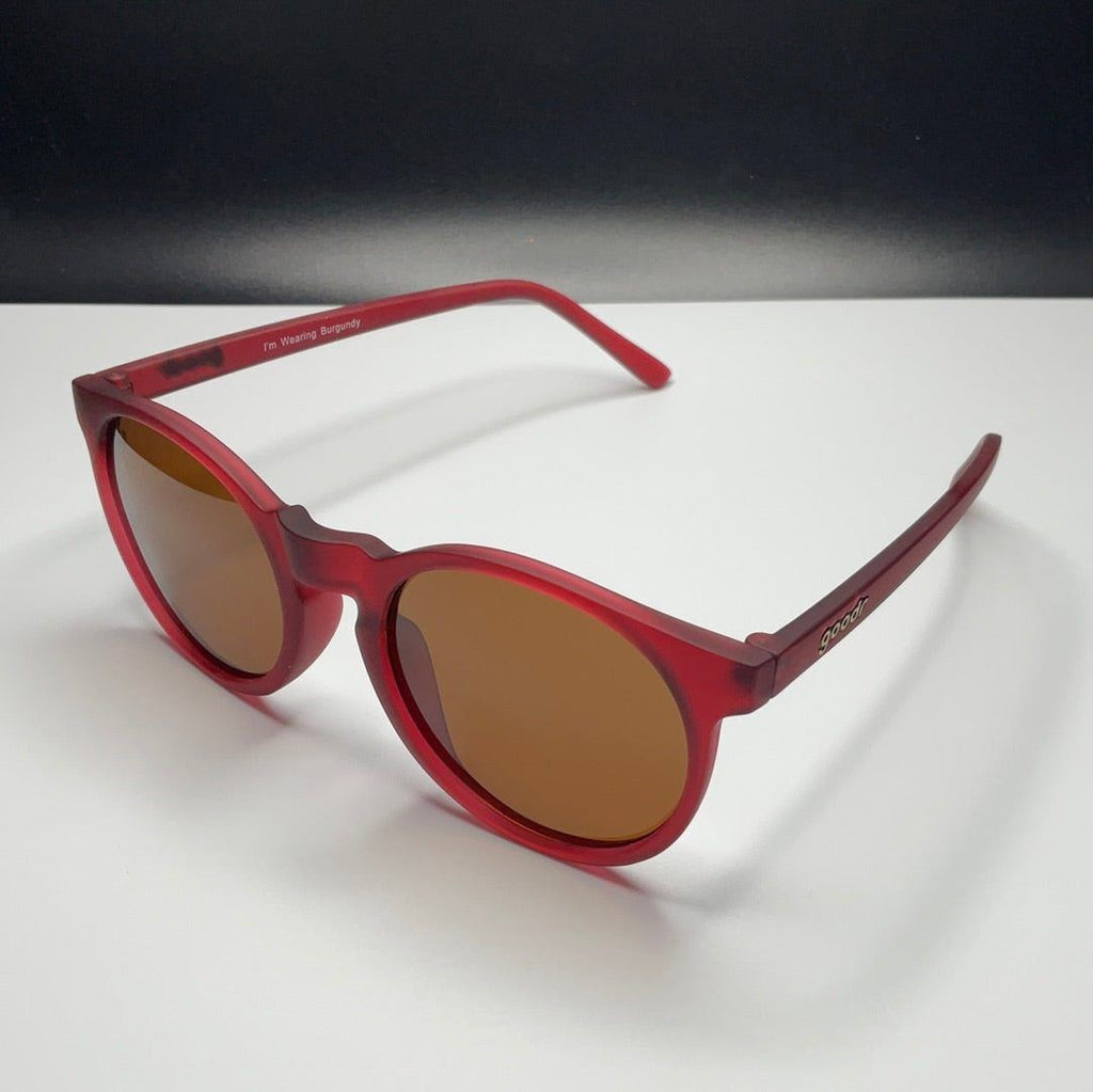 “I’m Wearing Burgundy” Circle G Polarized Sunglasses