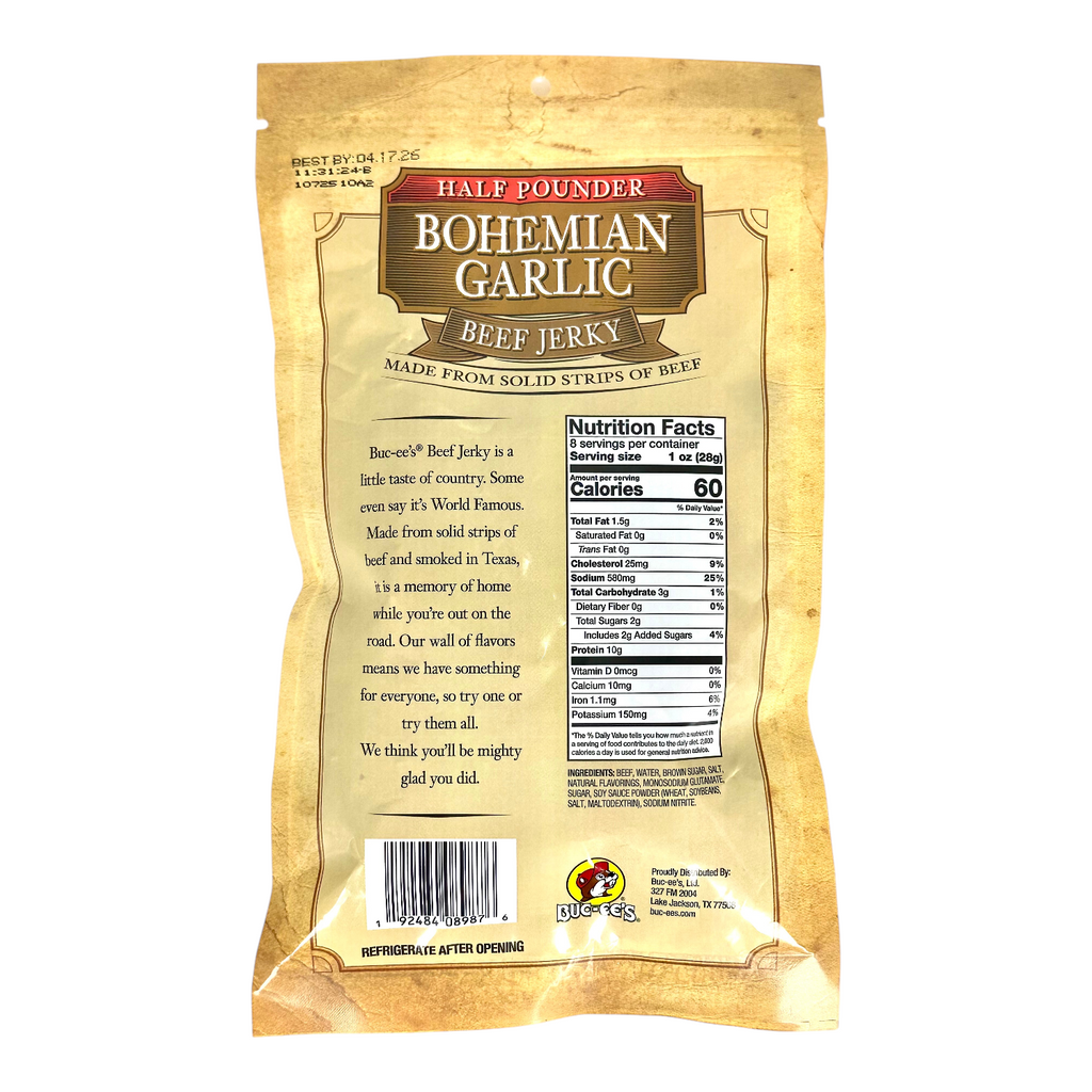 Bohemian Garlic Beef Jerky