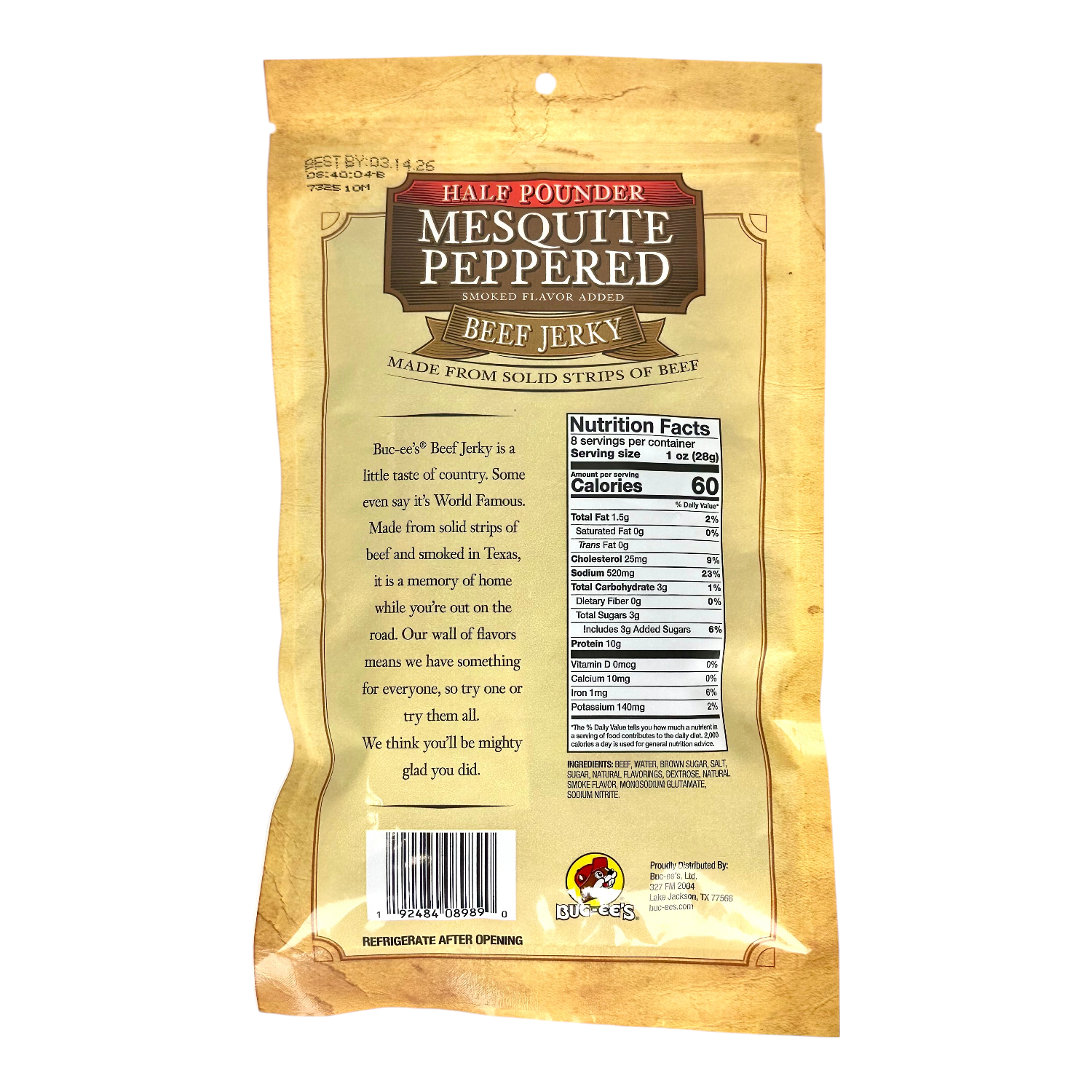 Mesquite Peppered Beef Jerky