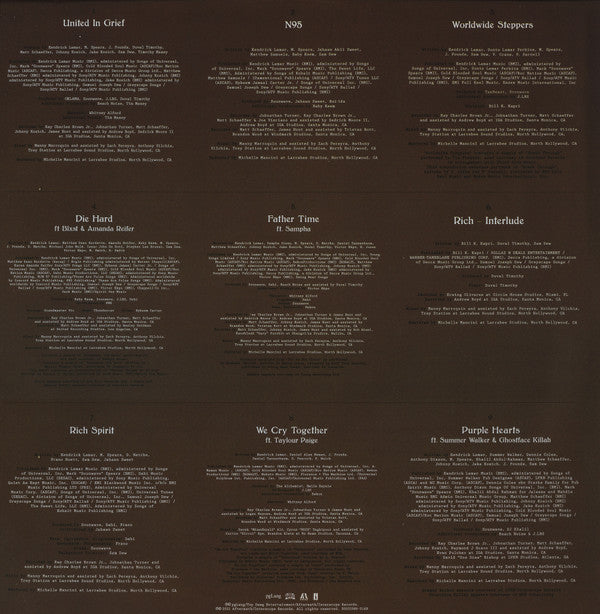 Kendrick Lamar Mr. Morale & The Big Steppers pgLang, Top Dawg Entertainment, Aftermath Entertainment, Interscope Records 2xLP, Album, 180 Mint (M) Mint (M)