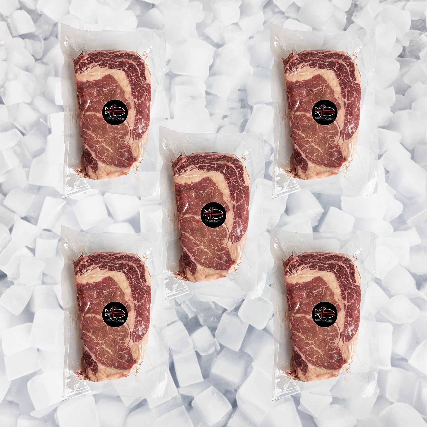 Natural Black Angus Prime Ribeye Steak, Grass Fed (Bulk Case)