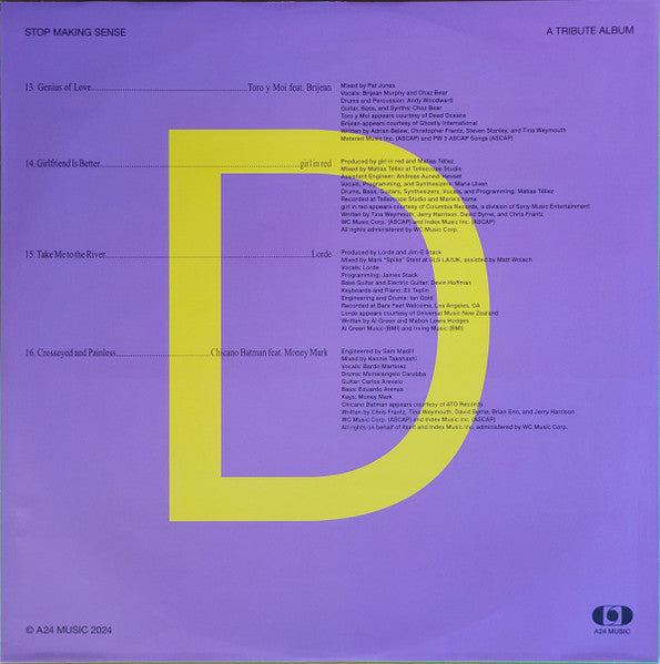 Everyone’s Getting Involved: A Tribute To Talking Heads’ Stop Making Sense (2xVINYL) | Near Mint (NM or M-) Near Mint (NM or M-)