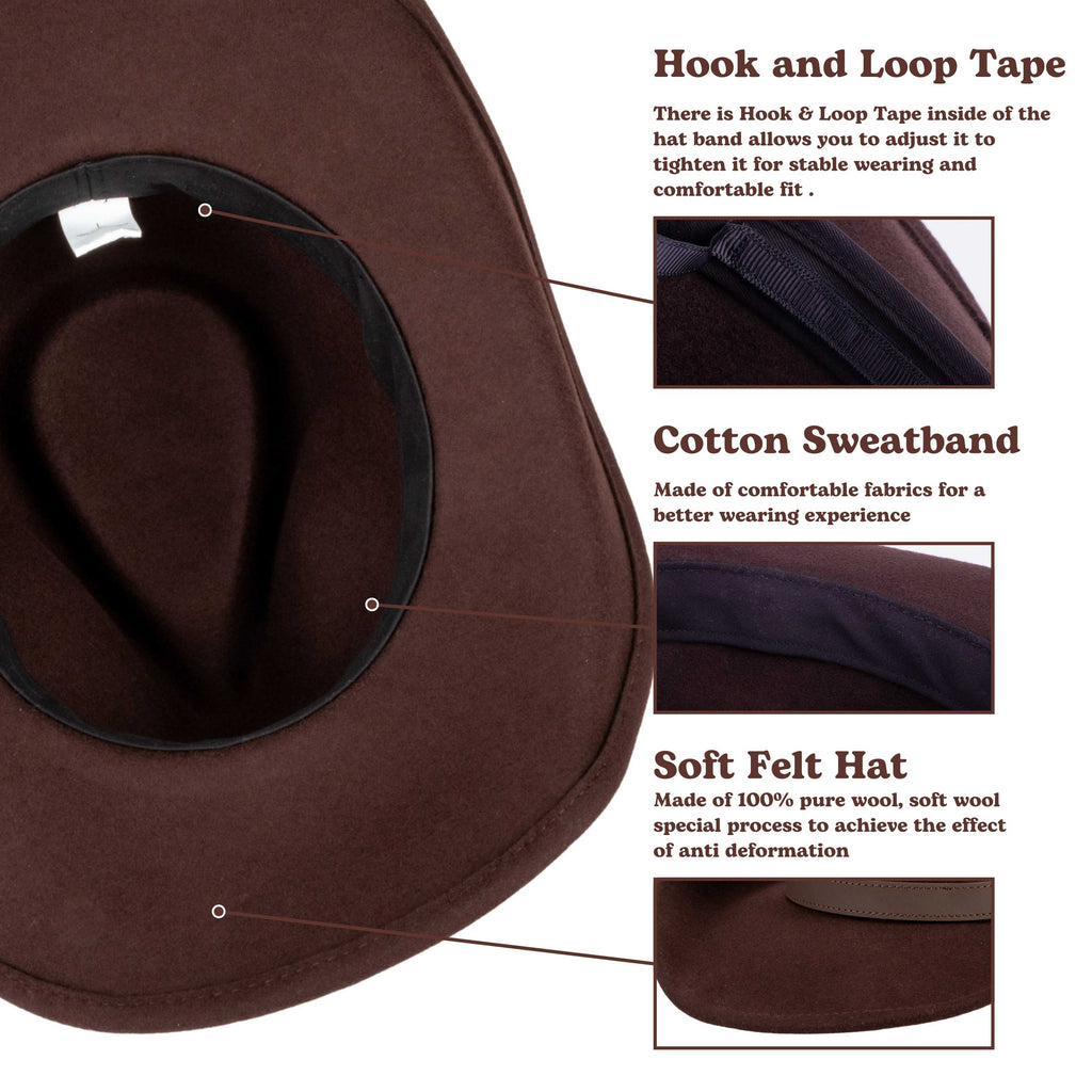 Ranger Chocolate Felt Cowboy Hat