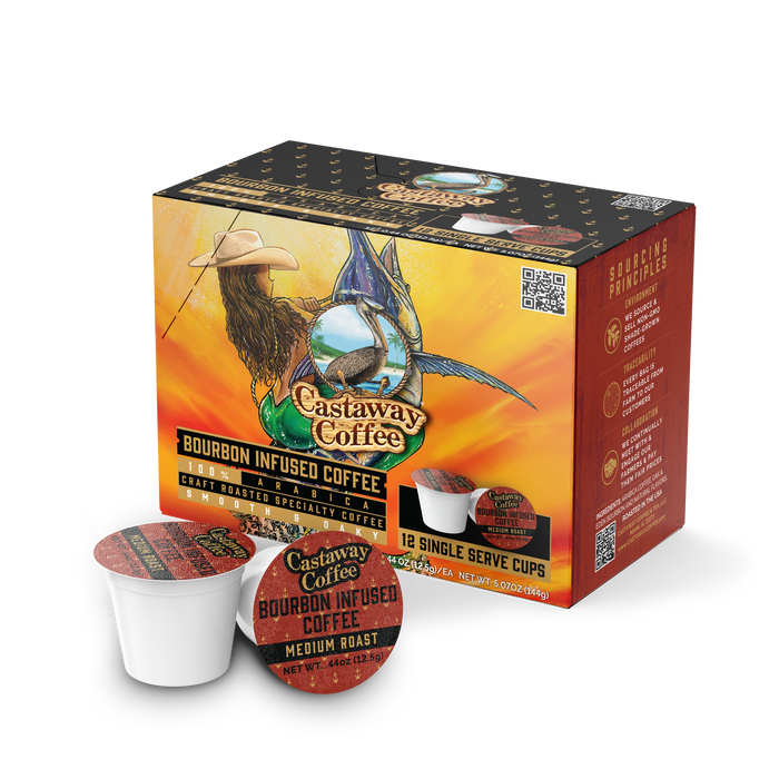 Castaway Coffee  Bourbon K-Cup Pod 12 Count