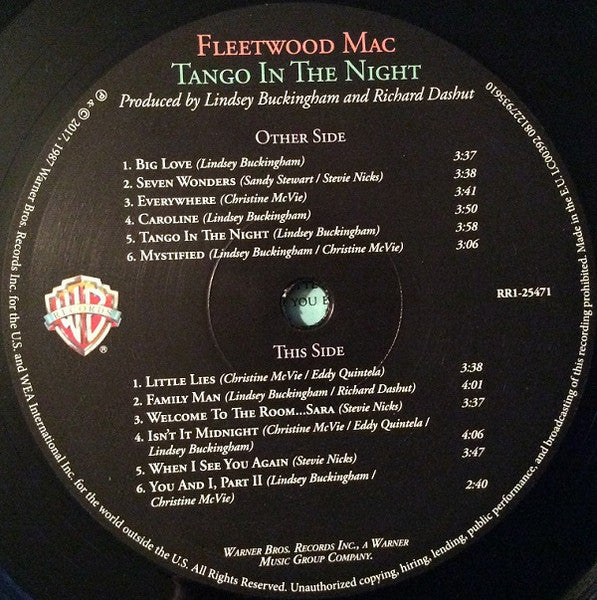 Tango In The Night (180 GRAM VINYL) | Mint (M) Mint (M)